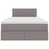 vidaXL Postelja z dodatnim prostorom za shranjevanje in LED osvetlitvijo