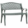 vidaXL Vrtna klop 102 cm liti aluminij zelene barve