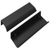 vidaXL Ročaj 725 kos Črna 120 x 39.6 x 17 mm Aluminij