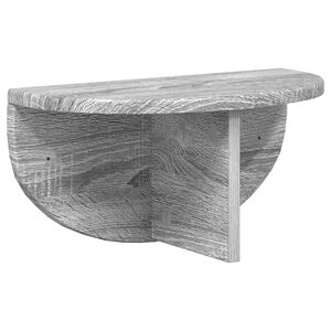 vidaXL Stenska polica Montaža za steno Siva Sonoma 38 x 19 x 19 cm