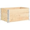 vidaXL Paletni okvirji 3 kosi 80x120 cm trdna borovina