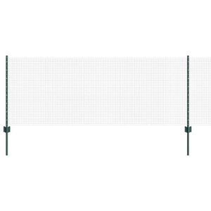 vidaXL Varjen žični ograjo s stebri 10 x 0,8 m Jeklo s PVC premazom