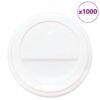 vidaXL Papirnati pokrovčki za kavne skodelice &Oslash; 80 mm 8 oz 1000 kosov beli plastični