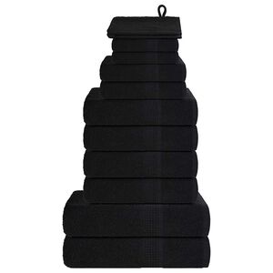 vidaXL 12-delni komplet brisač FROGN črne barve 360 g/m&sup2;