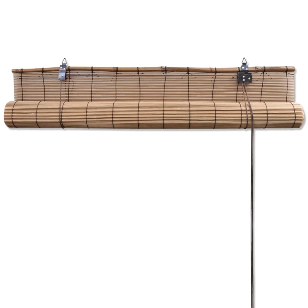 Rolo senčilo iz rjavega bambusa 100x160 cm