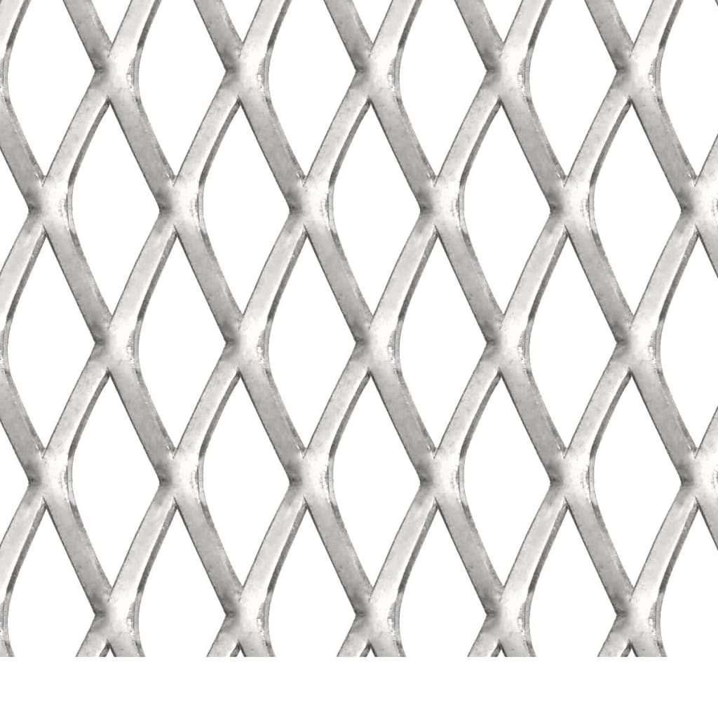 vidaXL Žična mrežna ograja nerjaveče jeklo 100x85 cm 20x10x2 mm