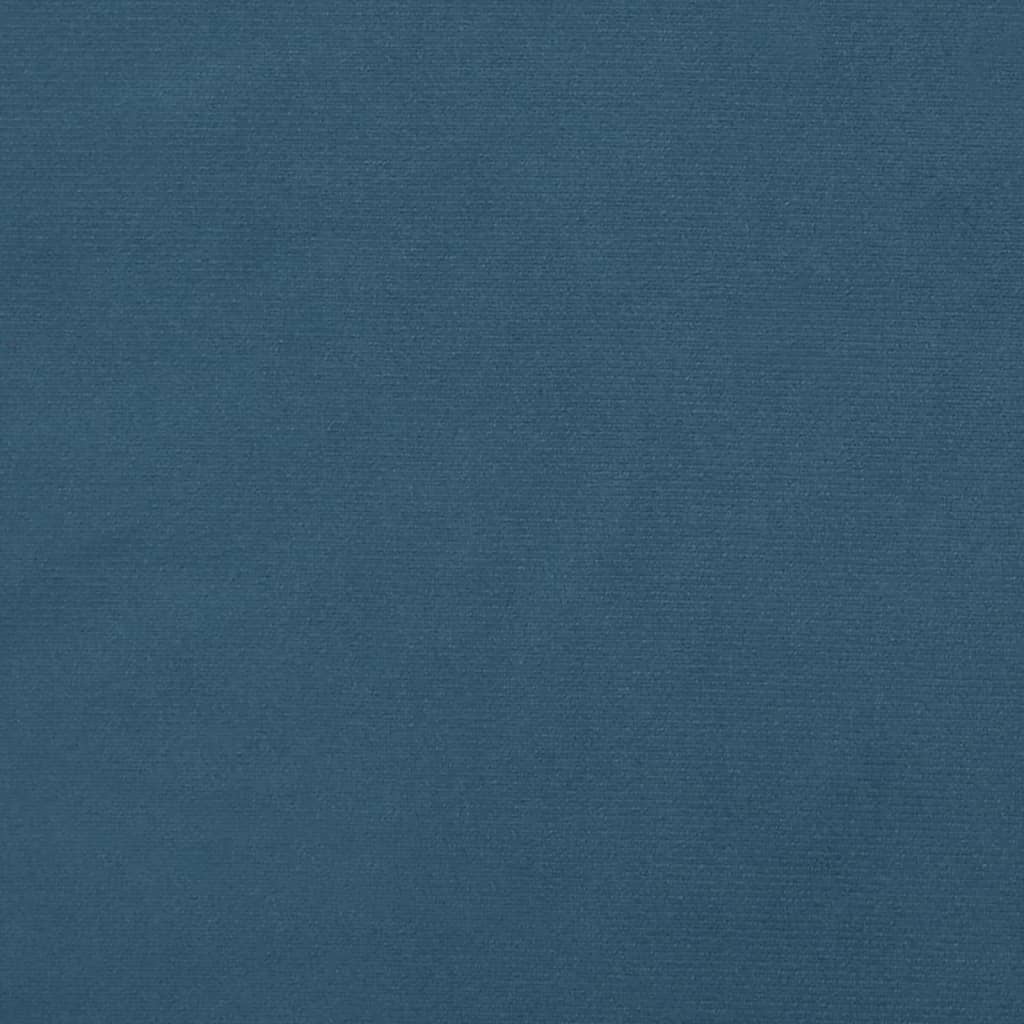 vidaXL Vzglavje z ušesi temno modra 103x23x118/128 cm žamet