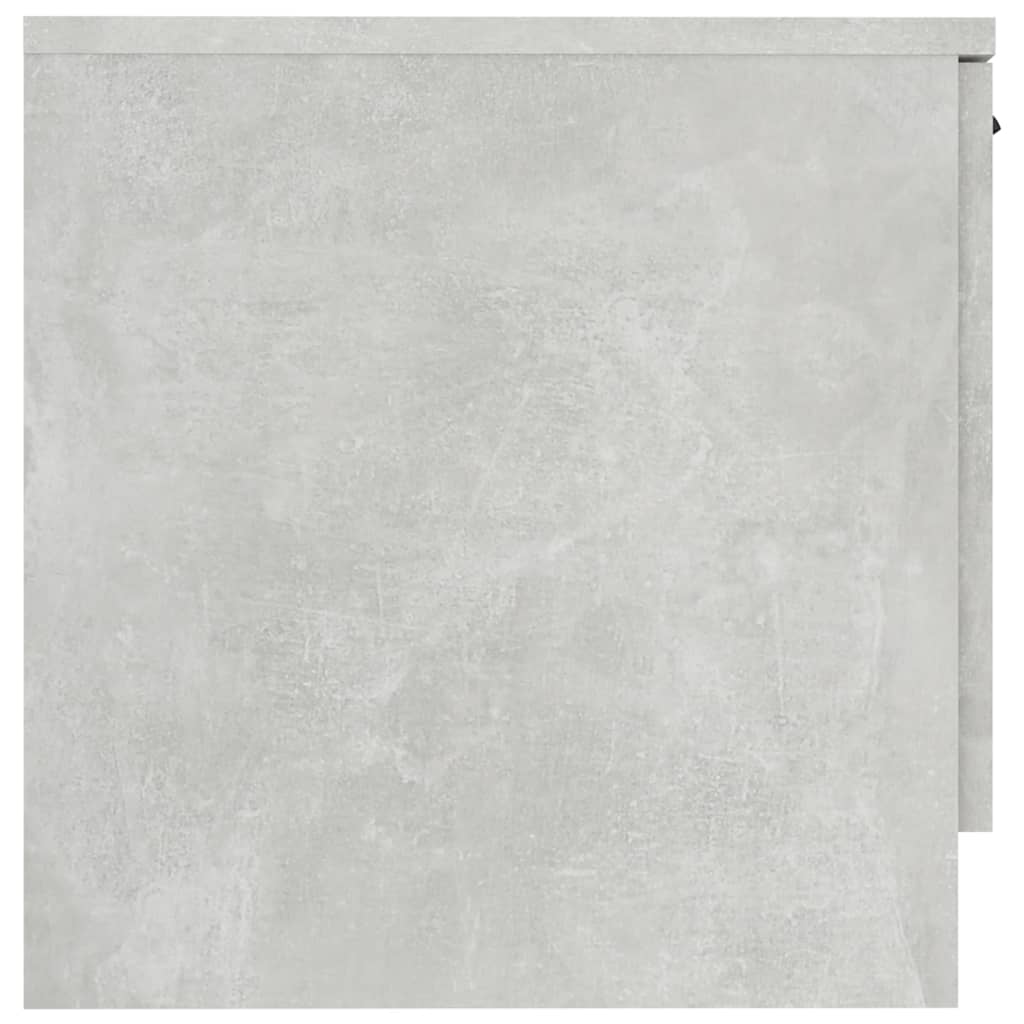 vidaXL Nočna omarica betonsko siva 40x39x40 cm
