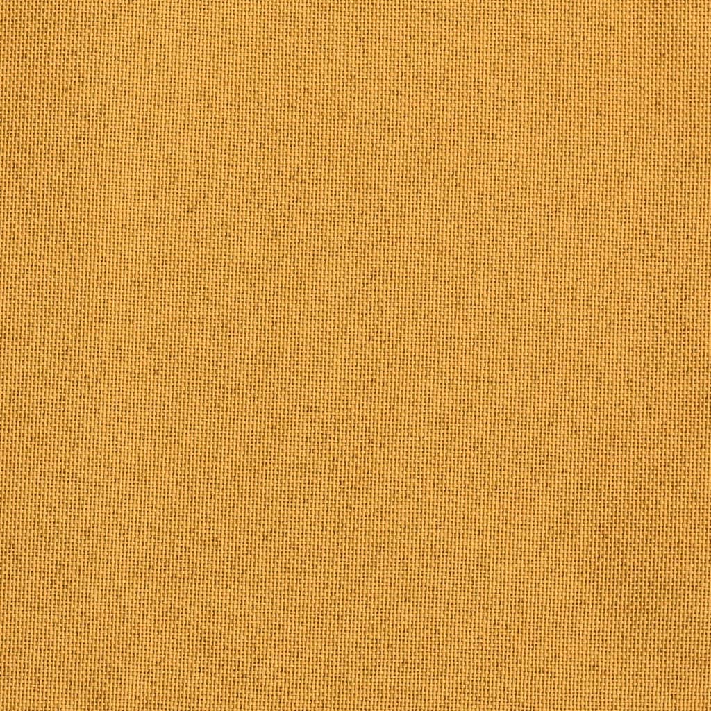 vidaXL Zatemnitvena zavesa z obešali videz platna rumena 290x245 cm