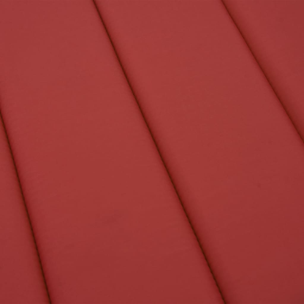 vidaXL Blazina za ležalnik rdeča 200x60x3 cm oxford tkanina