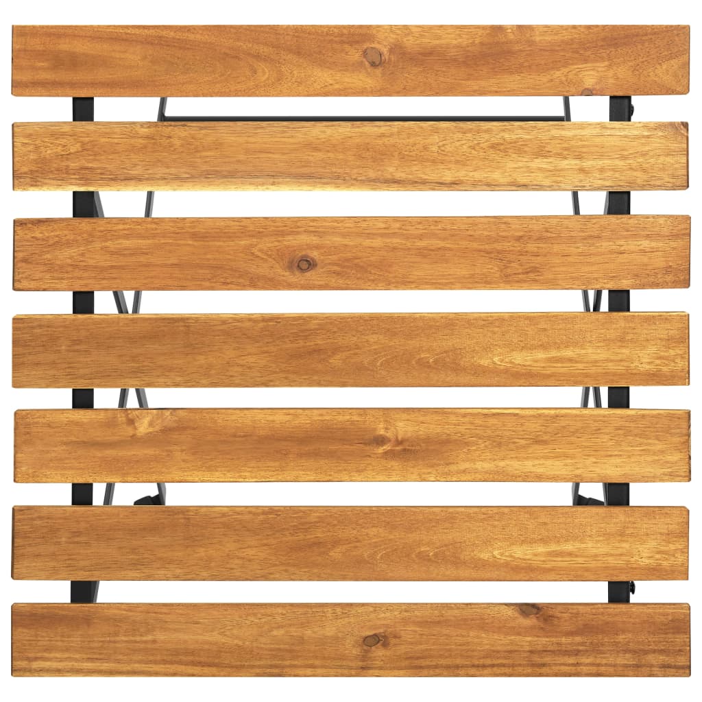 vidaXL Bistro miza 55x54x71 cm trden akacijev les