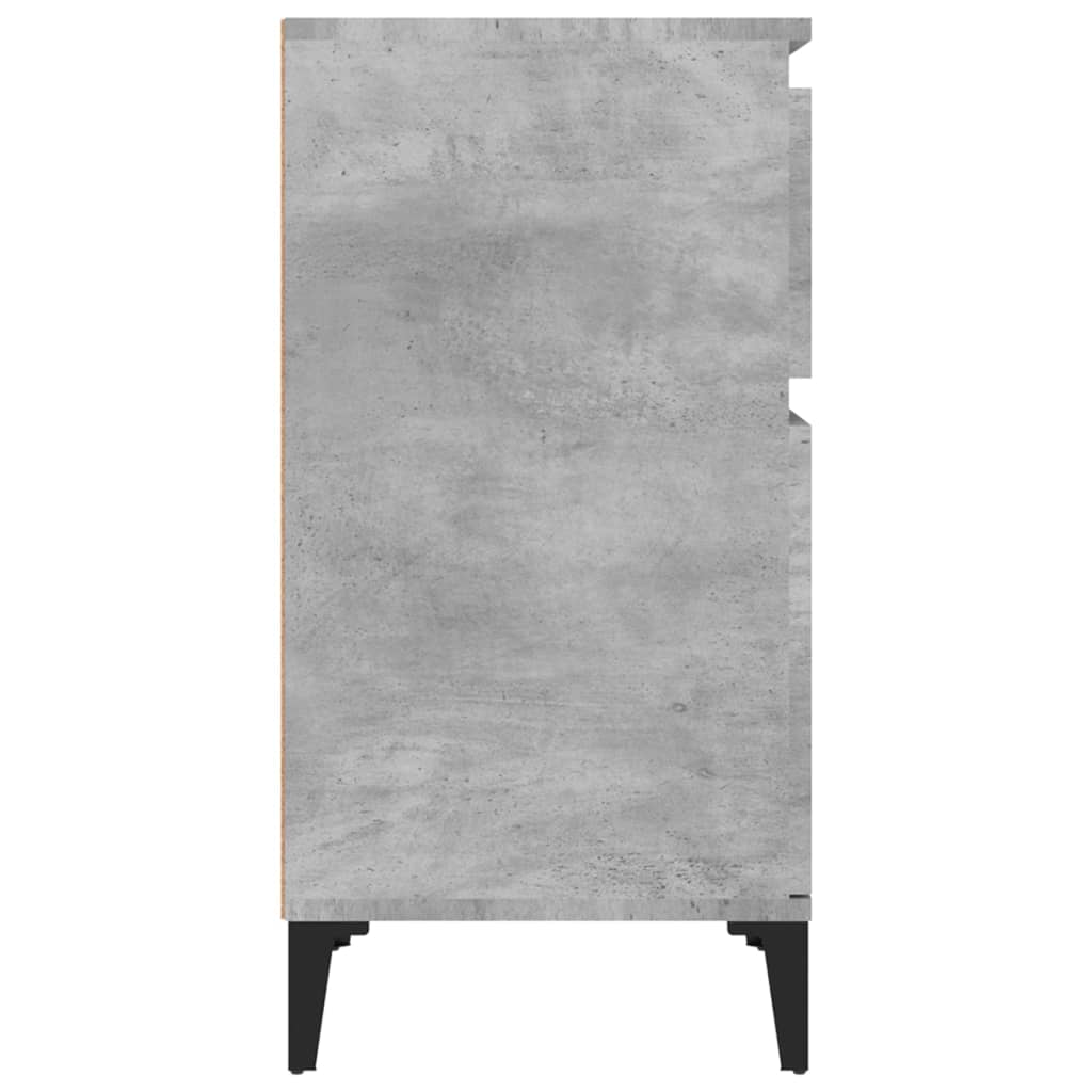 vidaXL Nočna omarica betonsko siva 40x35x70 cm