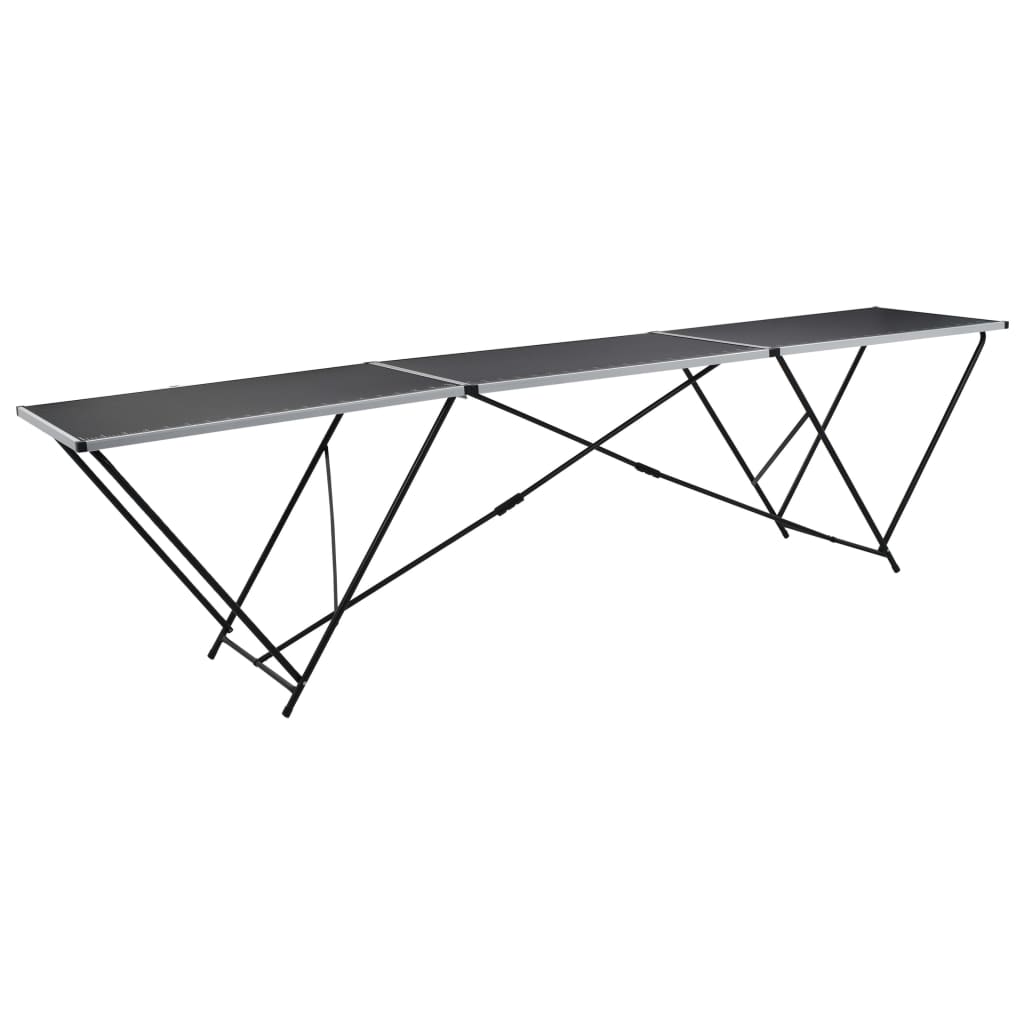 vidaXL Zložljiva tapetniška miza MDF in aluminij 300x60x78 cm