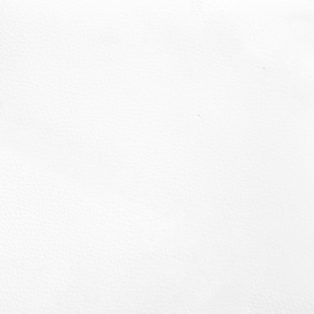 vidaXL Vzglavje z ušesi belo 183x23x78/88 cm umetno usnje