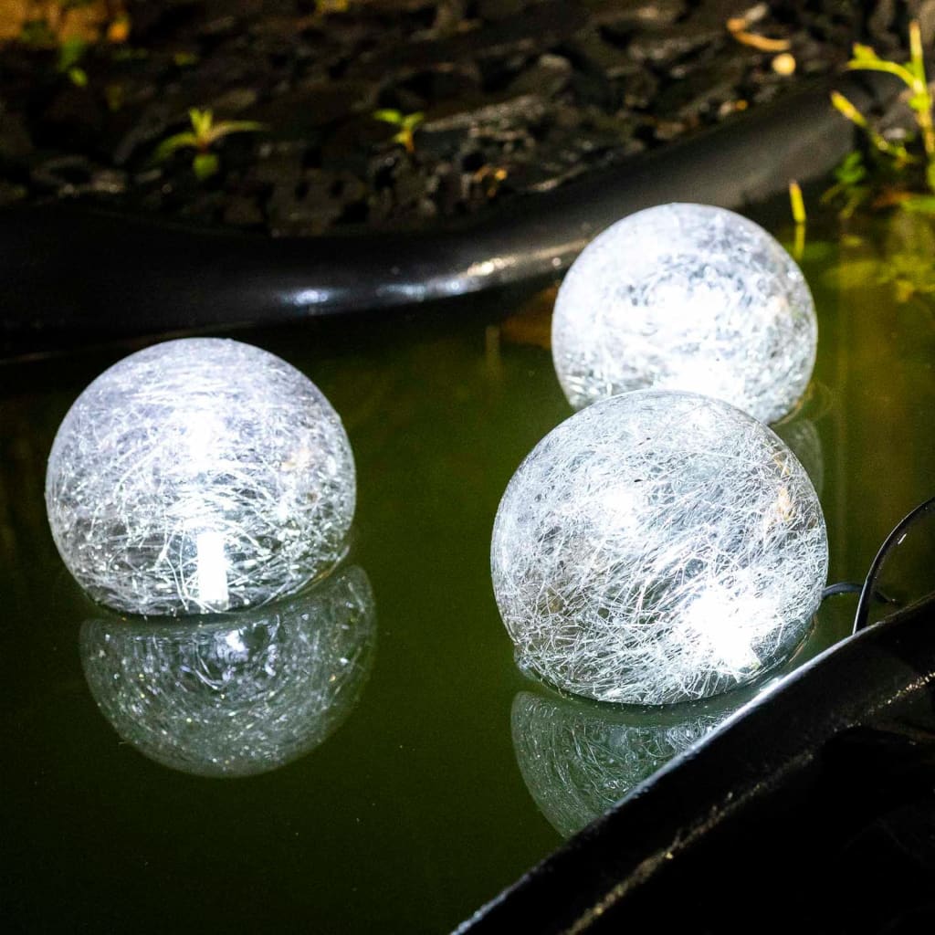 HI Solarna LED plavajoča svetilka za ribnik 9 cm