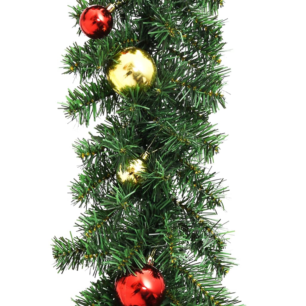 vidaXL Božična girlanda okrašena z bučkami 5 m