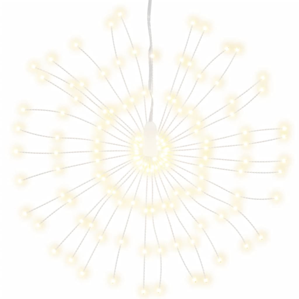 vidaXL Zunanje novoletne lučke toplo bele 20 cm 140 LED