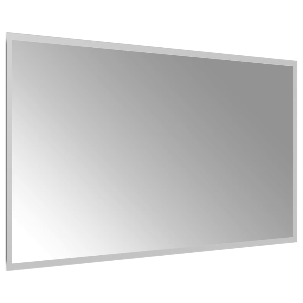 vidaXL LED kopalniško ogledalo 90x50 cm