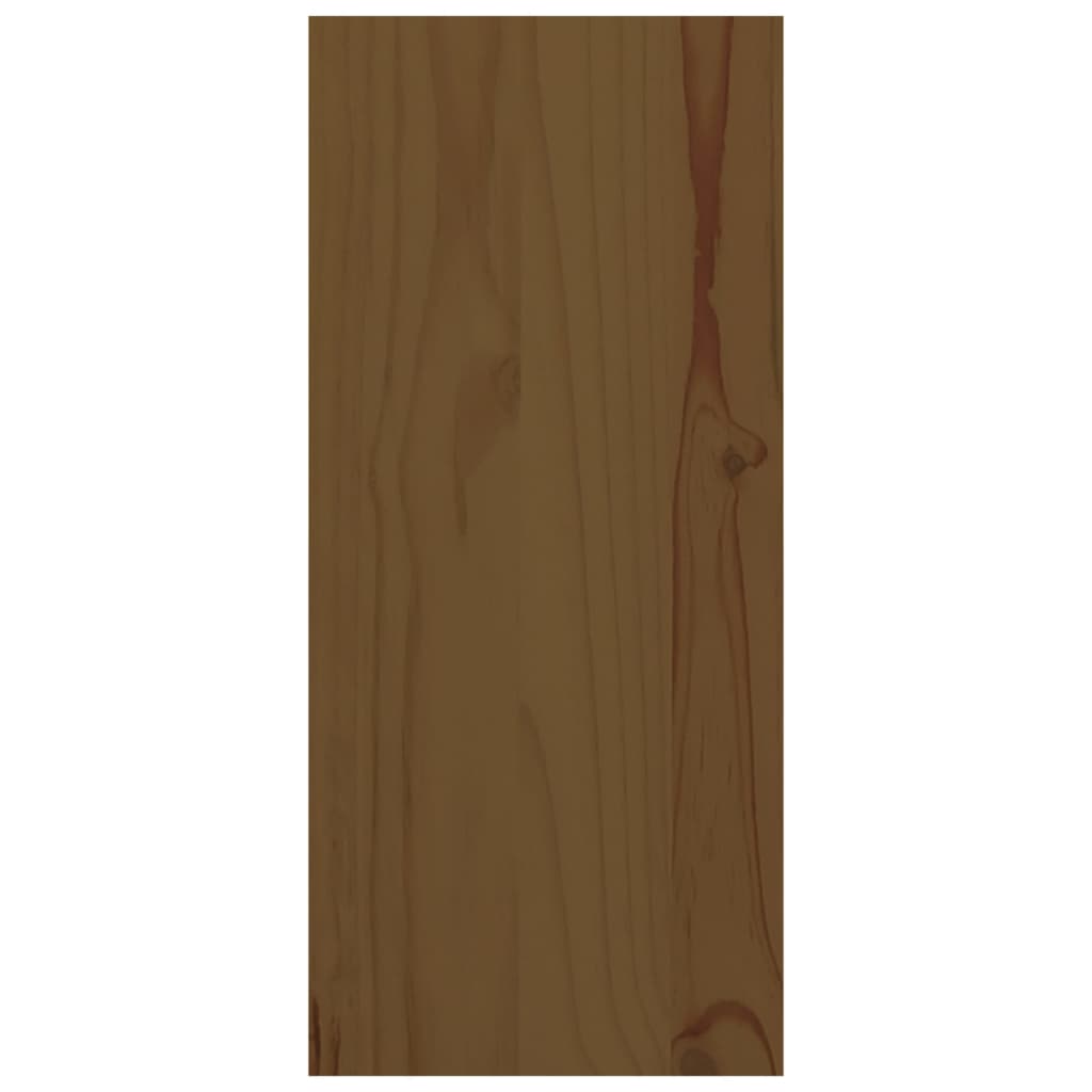 vidaXL Omarica za vino medeno rjava 56x25x56 cm trdna borovina