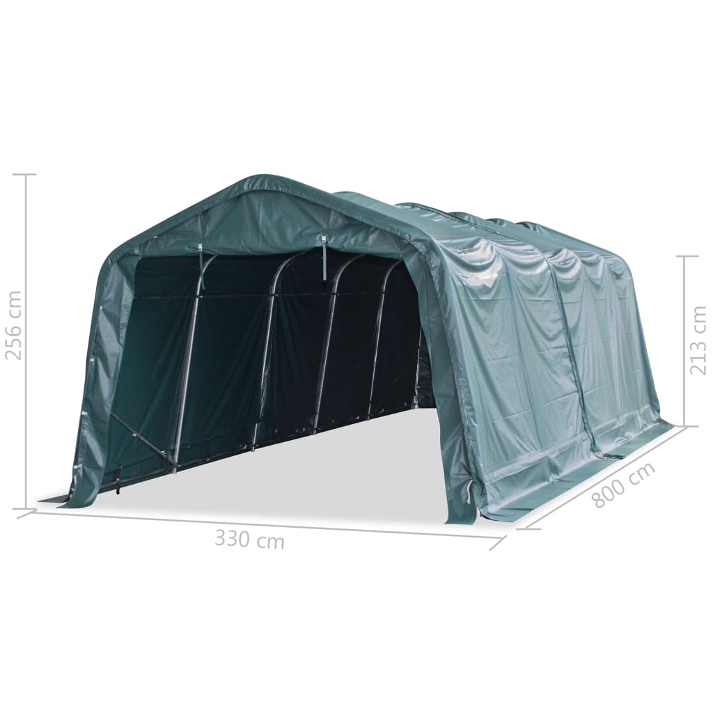 vidaXL Jeklen okvir za šotor 3,3x8 m