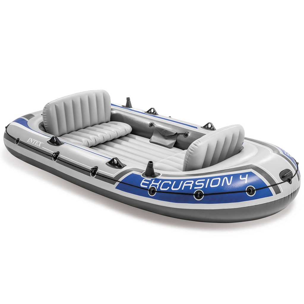 Intex Excursion 4 Napihljiv čoln z vesli in tlačilko 68324NP