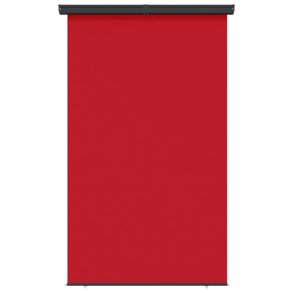 vidaXL Balkonska stranska tenda 165x250 cm rdeča