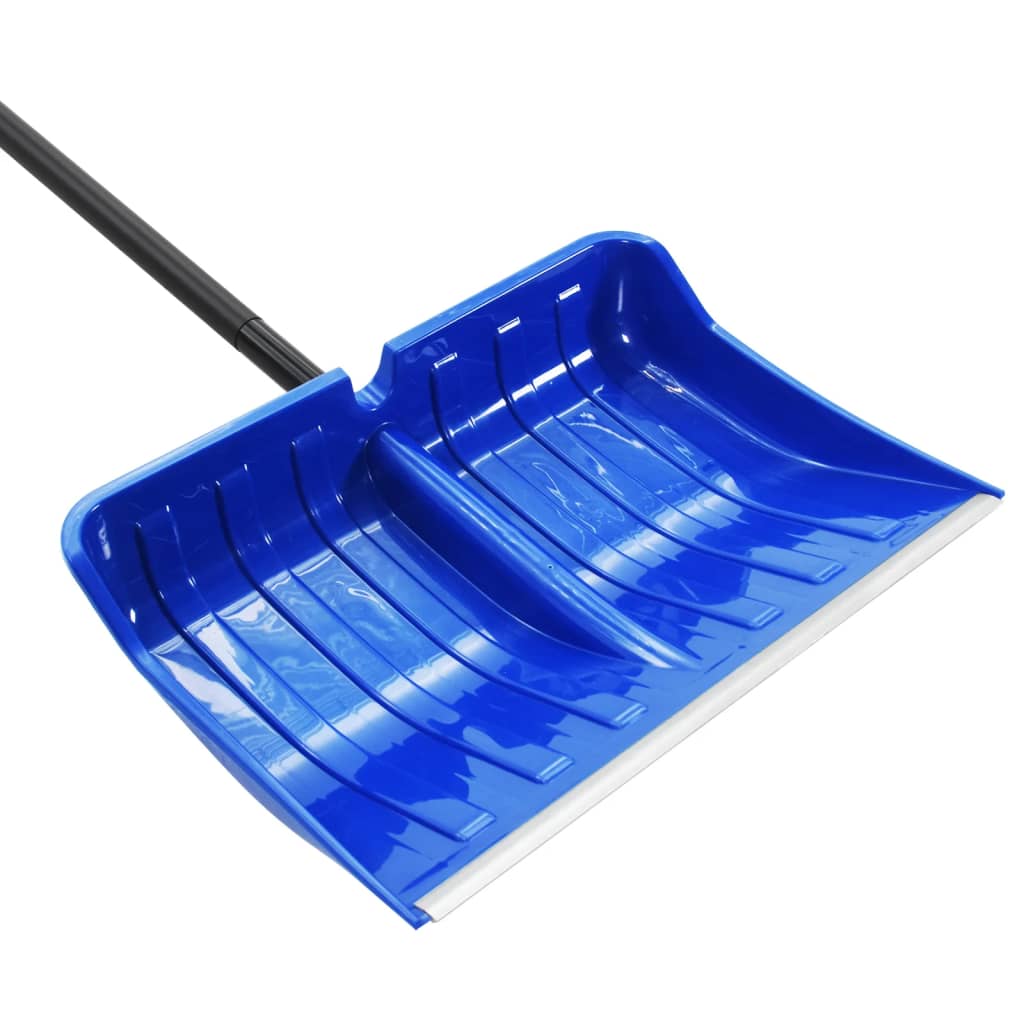 vidaXL Lopata za sneg modra 147 cm kovina