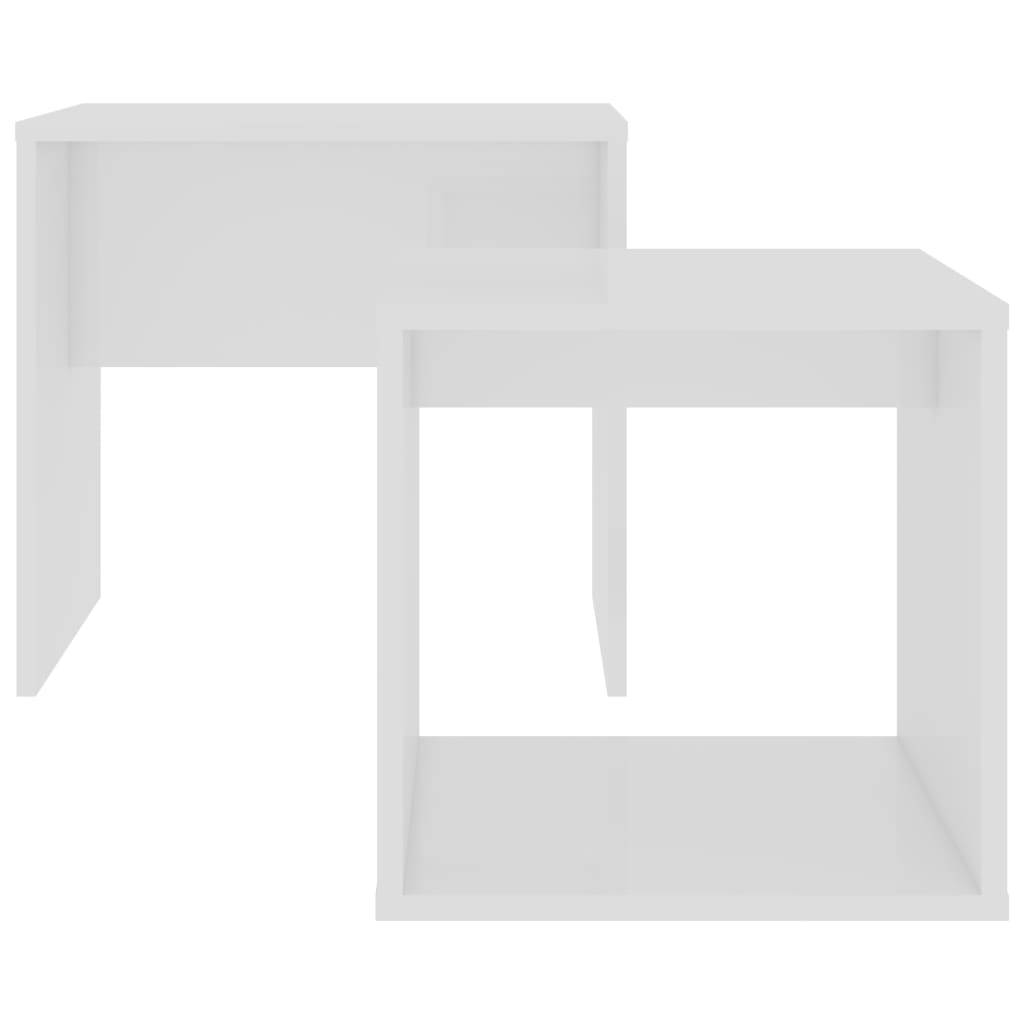 vidaXL Komplet klubskih mizic bel 48x30x45 cm iverna plošča