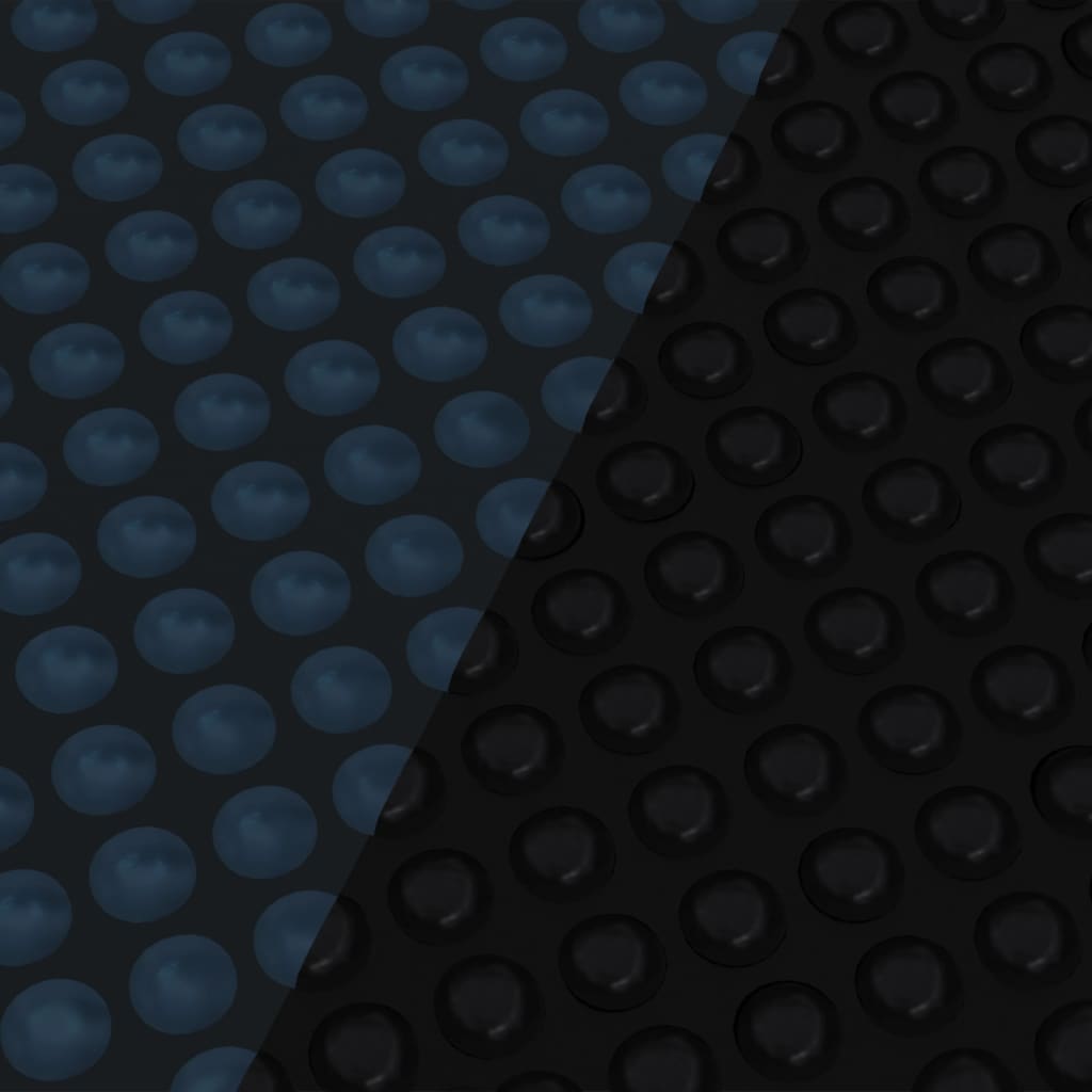 vidaXL Plavajoča PE solarna folija za bazen 488x244 cm črna in modra