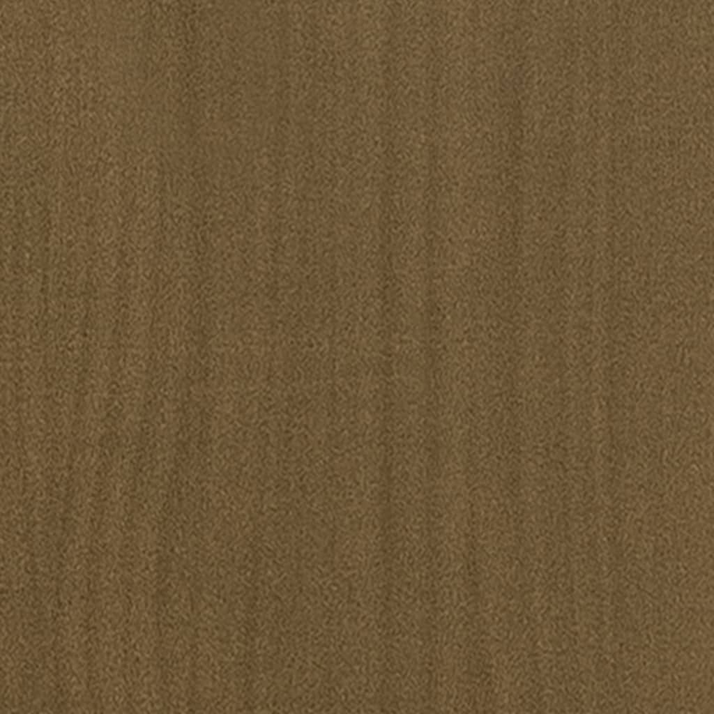 vidaXL Nočna omarica medeno rjava 40x30,5x40 cm trdna borovina