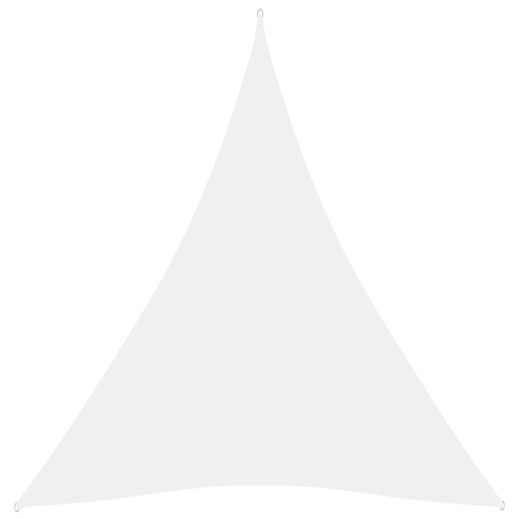 vidaXL Senčno jadro oksford blago trikotno 5x6x6 m belo