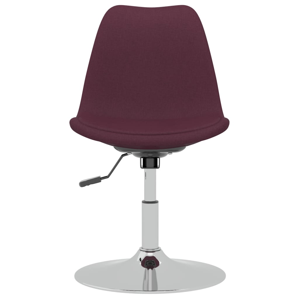 vidaXL Vrtljivi jedilni stoli 2 kosa vijolično blago