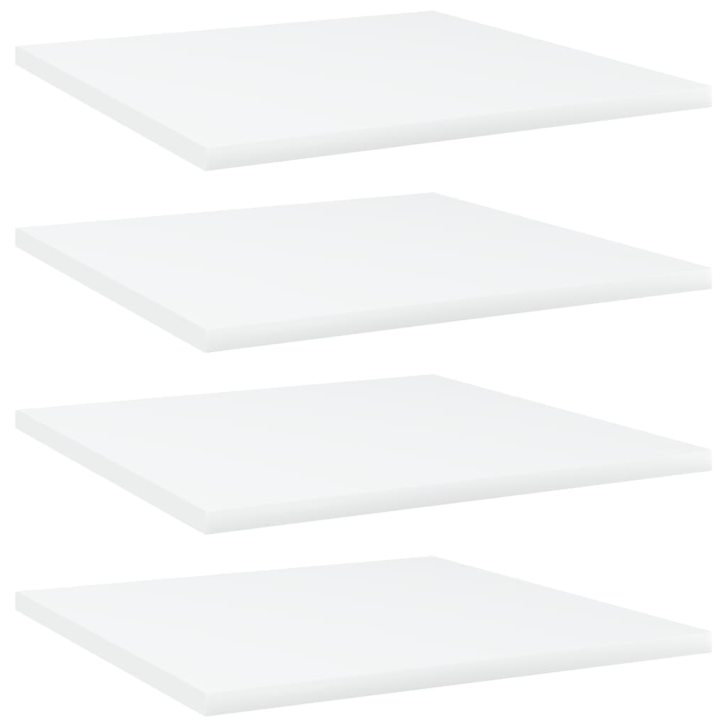 vidaXL Dodatne police za omaro 4 kosi bele 40x40x1,5 cm iverna plošča