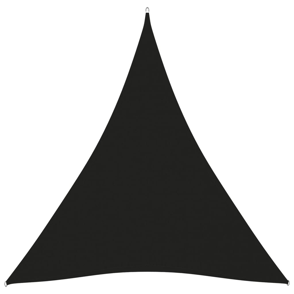 vidaXL Senčno jadro oksford blago trikotno 5x7x7 m črno
