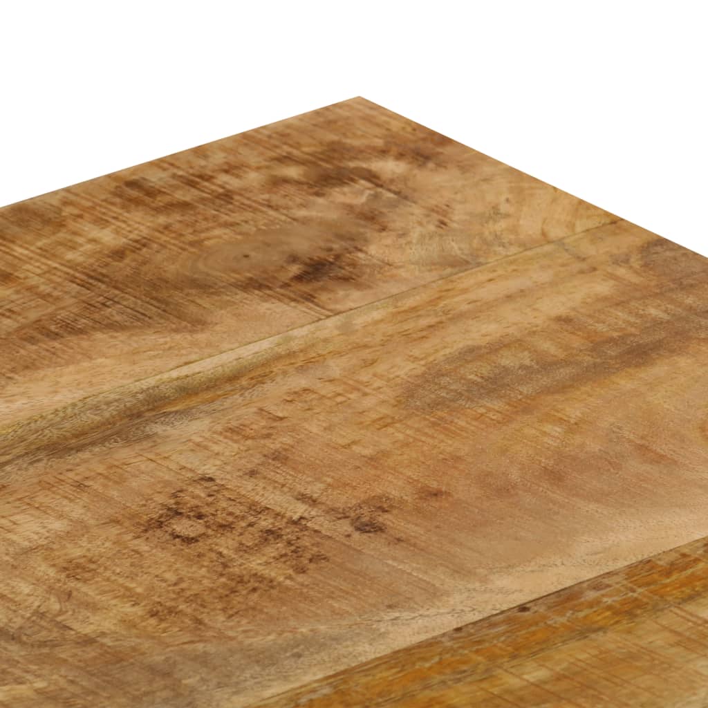 vidaXL Klubska mizica 100x50x35 cm trden mangov les in jeklo