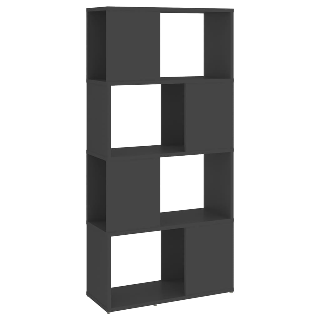 vidaXL Knjižna omara za razdelitev prostora siva 60x24x124,5 cm