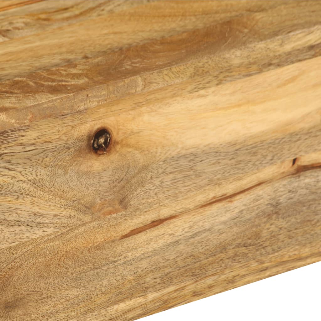 vidaXL Klubska mizica iz trdnega mangovega lesa 110x55x35 cm