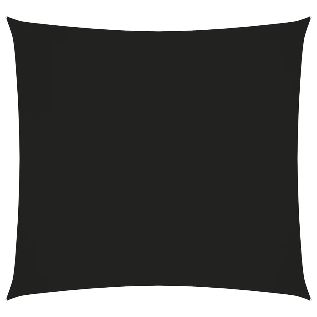 vidaXL Senčno jadro oksford blago kvadratno 5x5 m črno