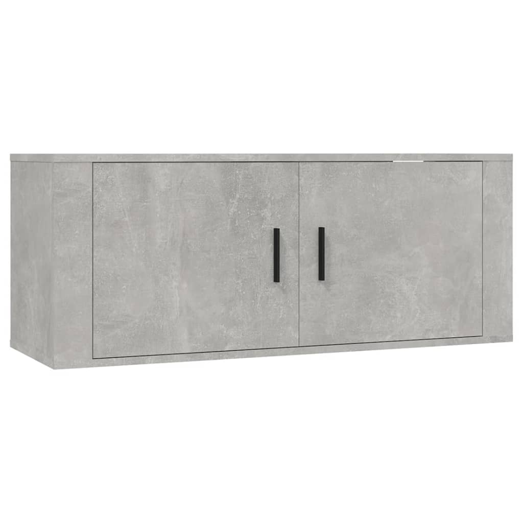 vidaXL Komplet TV omaric 2-delni betonsko siv inženirski les