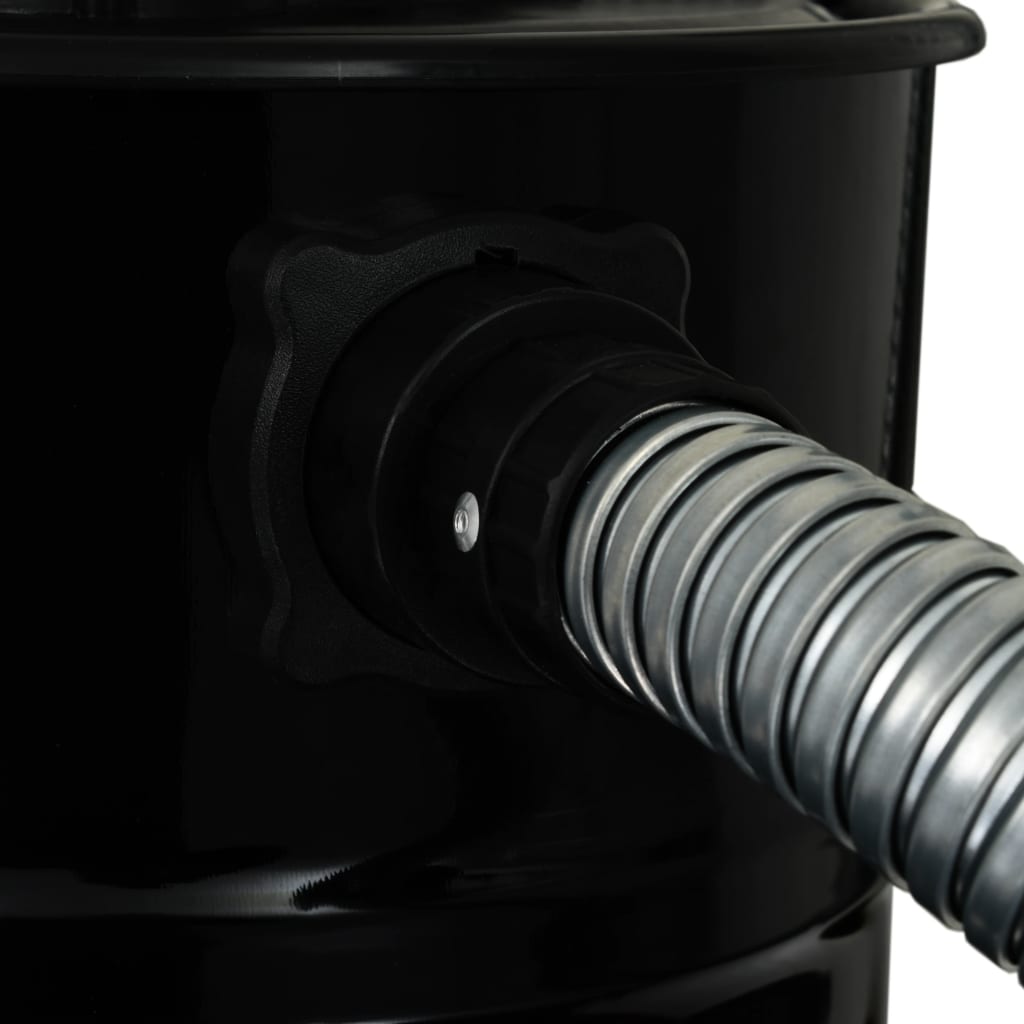 vidaXL Vakuumski sesalnik za pepel HEPA filter 1000 W 20 L črn