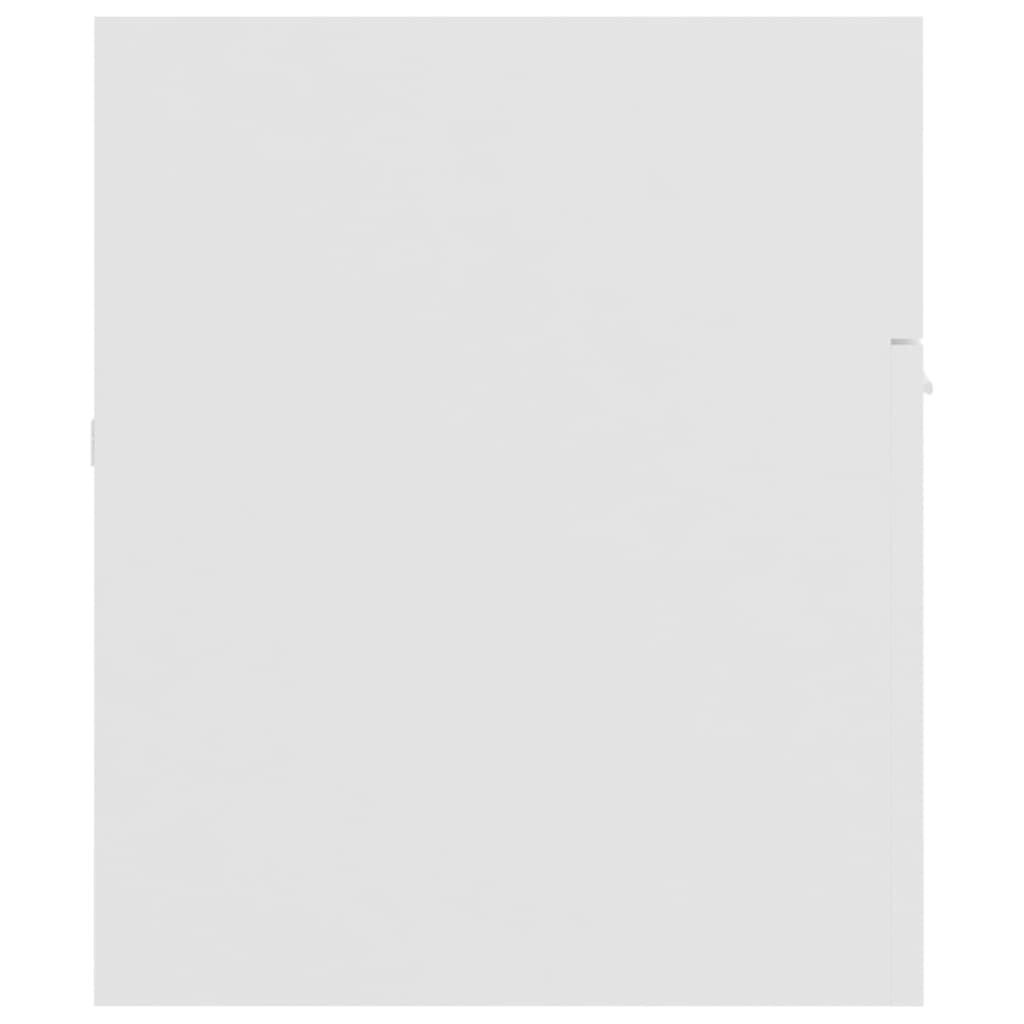 vidaXL Kopalniško pohištvo 2 kosa bele barve iverna plošča