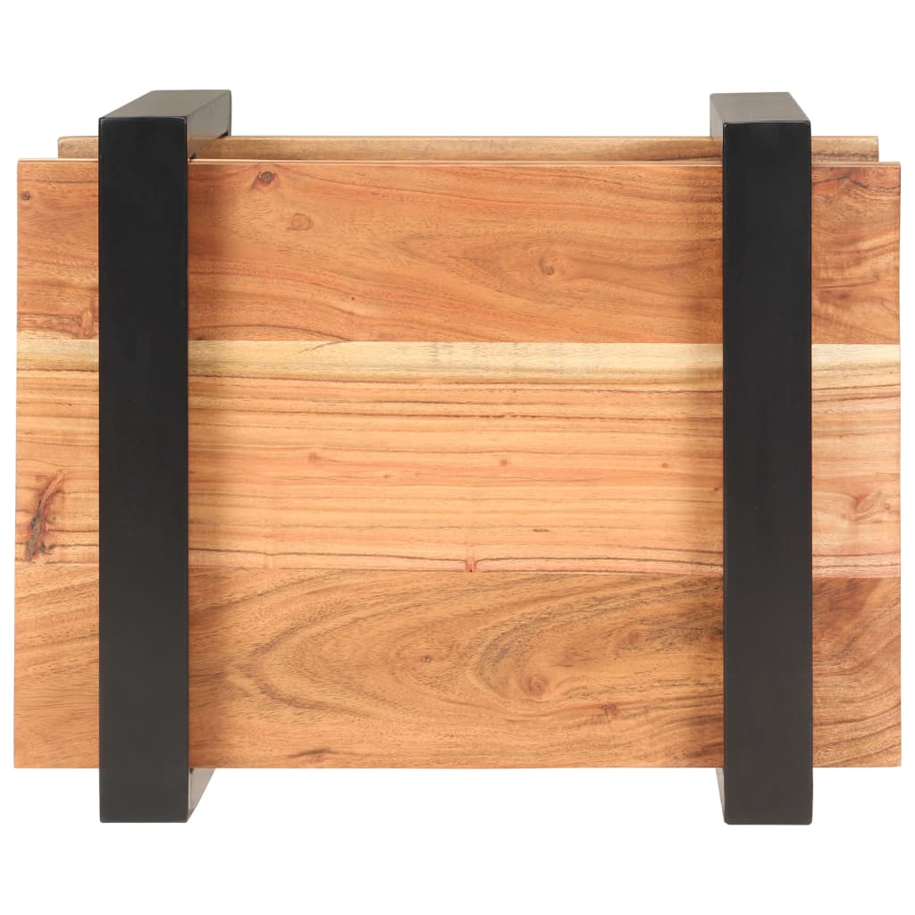 vidaXL Nočna omarica 50x40x40 cm trden akacijev les