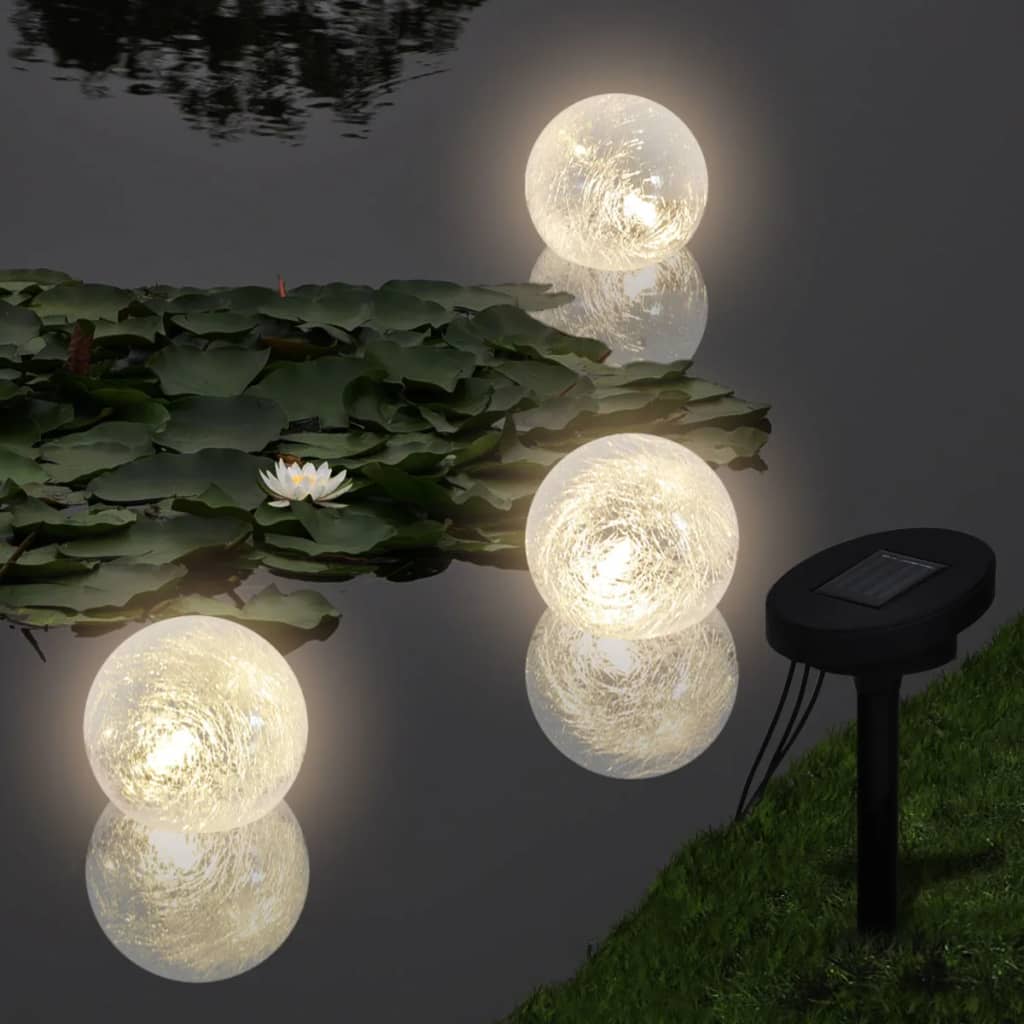 vidaXL Plavajoče svetilke 6 kosov LED za ribnik in bazen