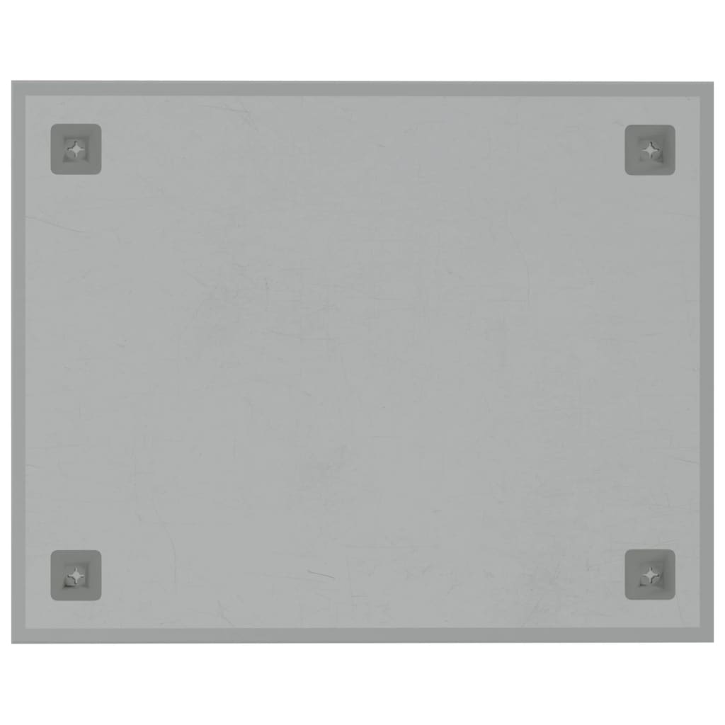 vidaXL Stenska magnetna tabla bela 50x40 cm kaljeno steklo