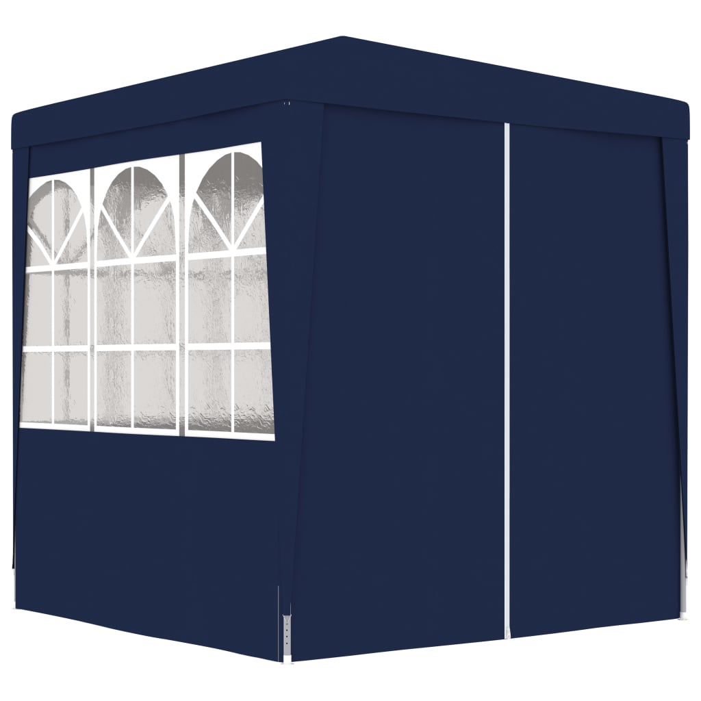vidaXL Profesionalen vrtni šotor s stranicami 2x2 m moder 90 g/m²