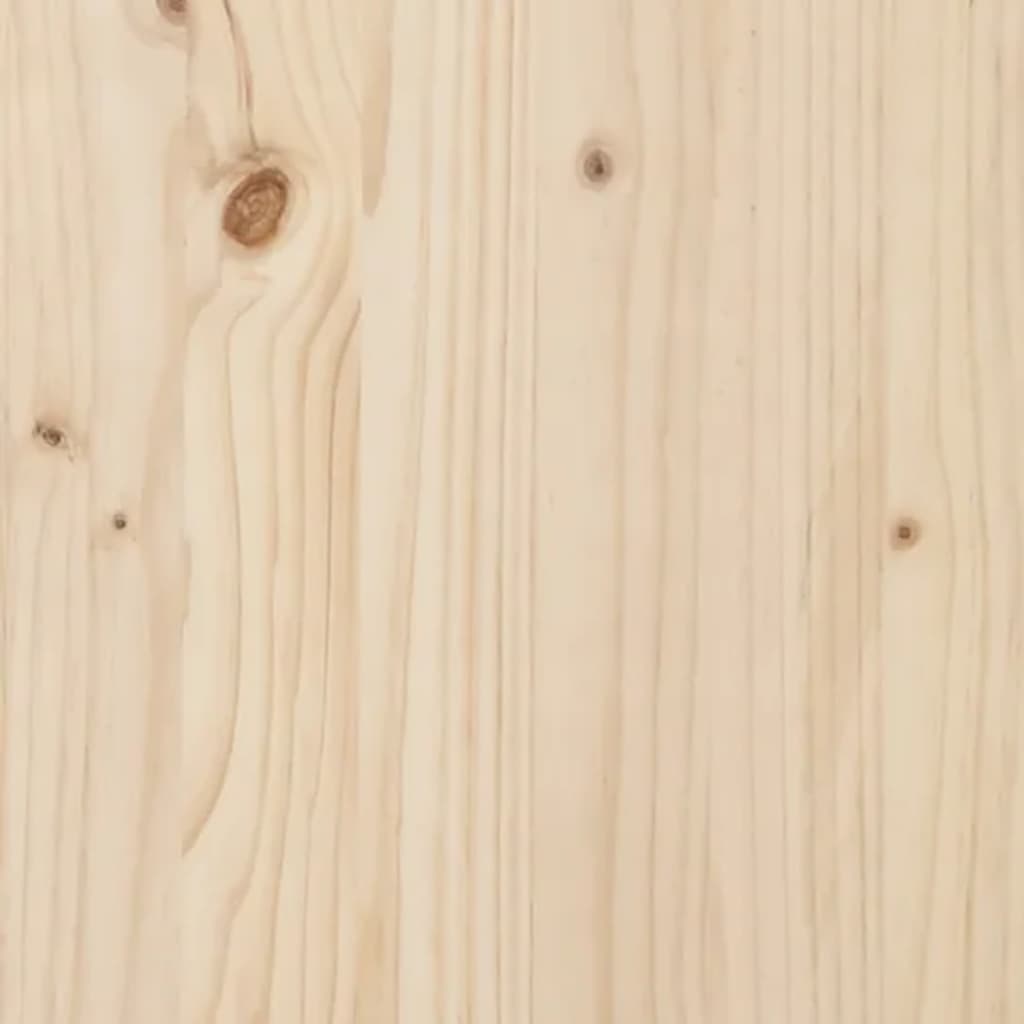 vidaXL Stensko posteljno vzglavje 81x3x63 cm trdna borovina
