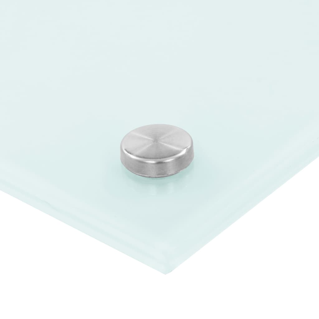 vidaXL Kuhinjska zaščitna obloga bela 70x50 cm kaljeno steklo