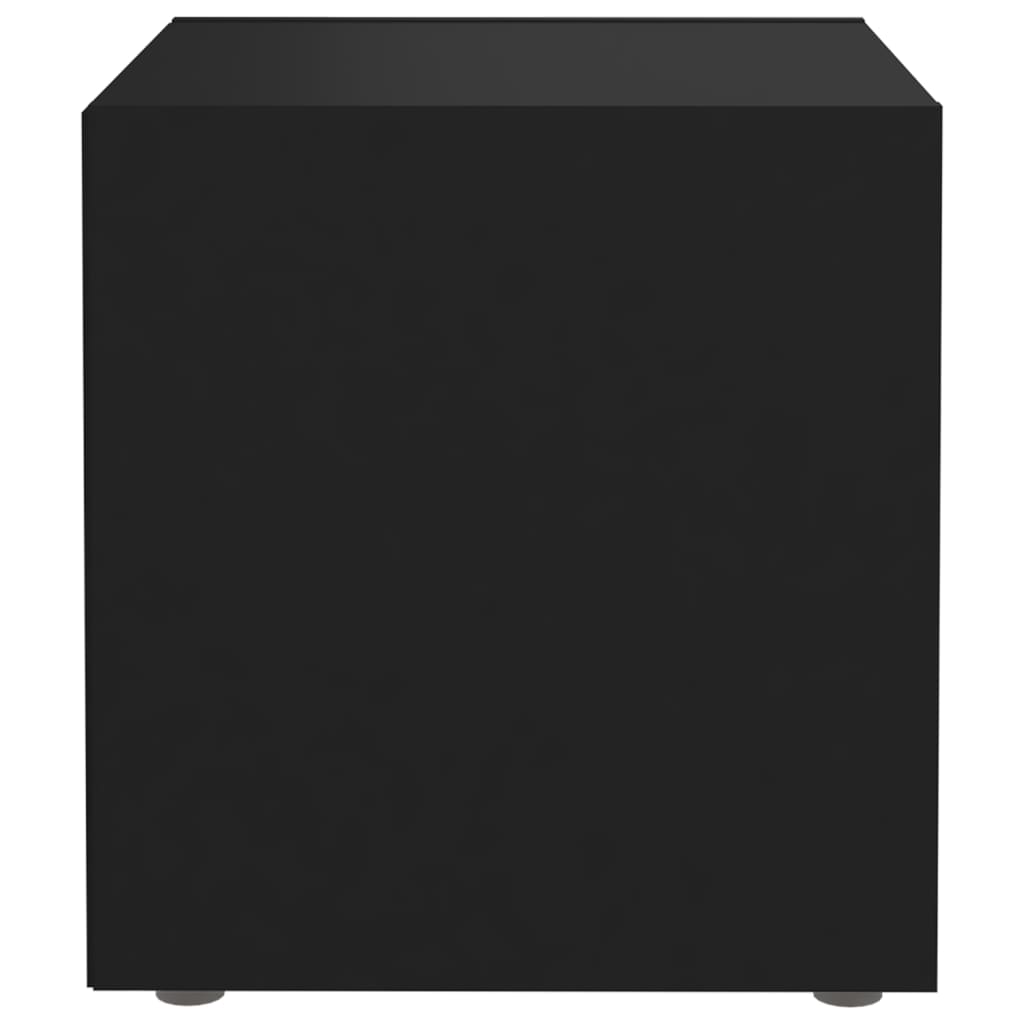 vidaXL TV omarica črna 37x35x37 cm iverna plošča