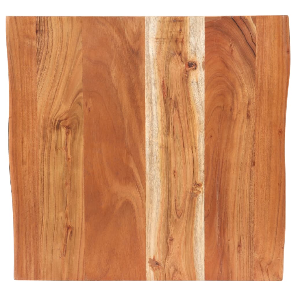 vidaXL Bistro miza z naravnimi robovi 50x50x75 cm trden akacijev les