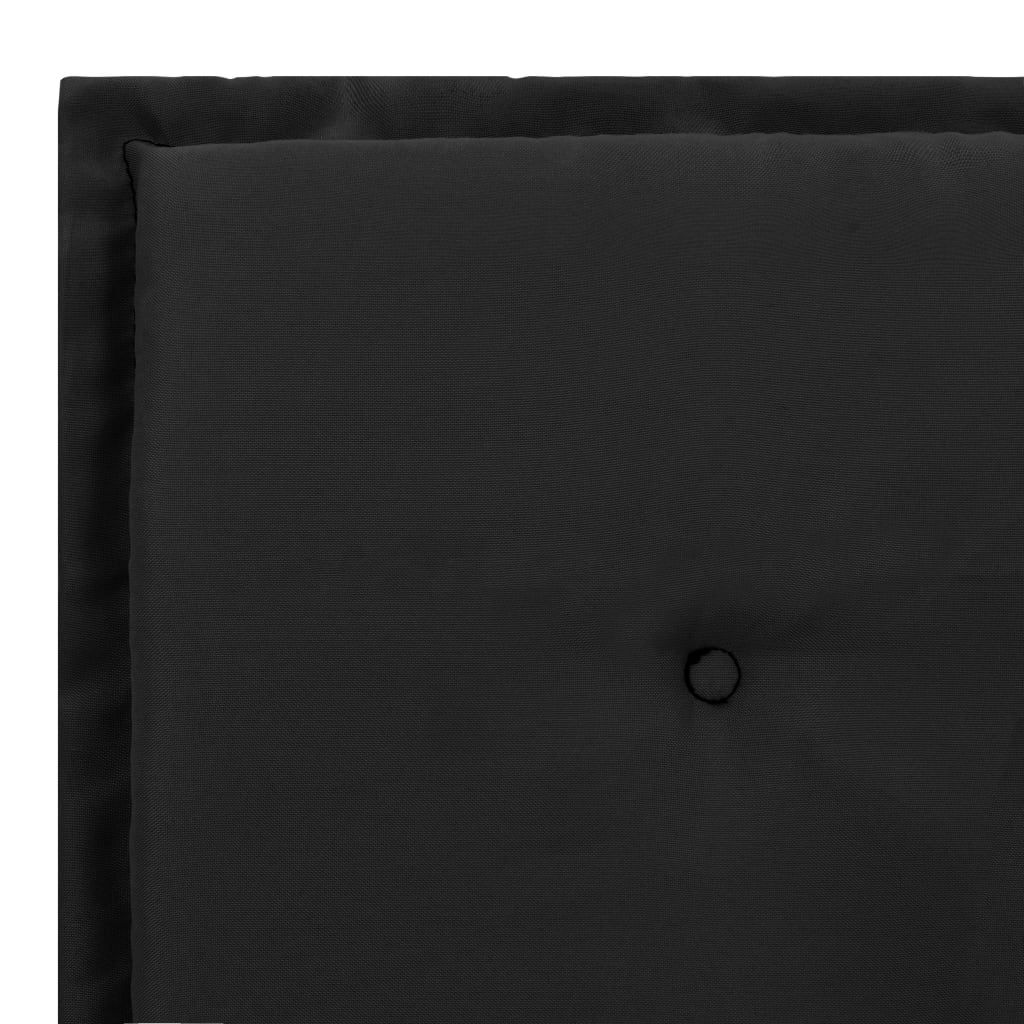vidaXL Blazina za vrtno klop črna in siva 120x50x3 cm